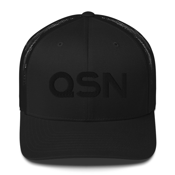 QSN Trucker Hat - Black Logo