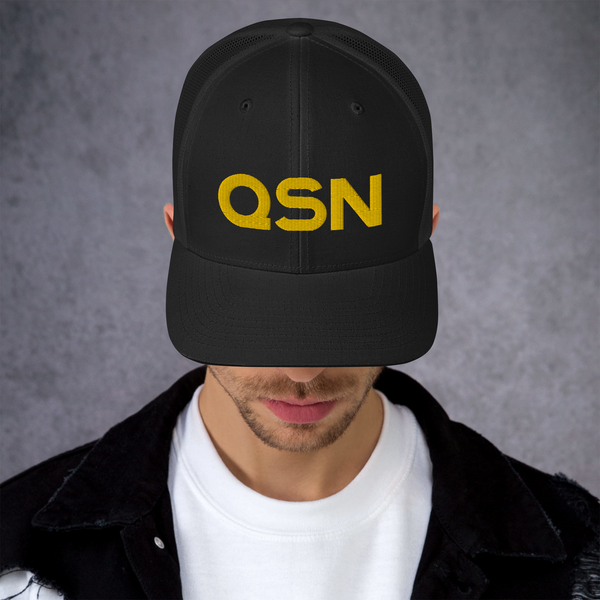 QSN Trucker Hat - Gold Logo