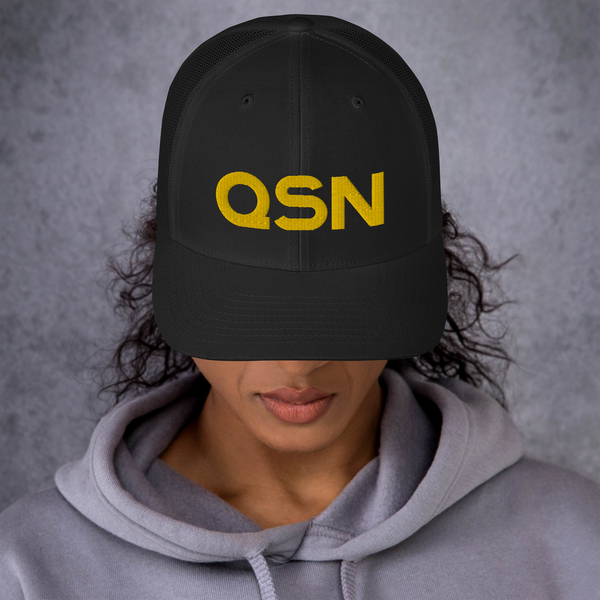 QSN Trucker Hat - Gold Logo