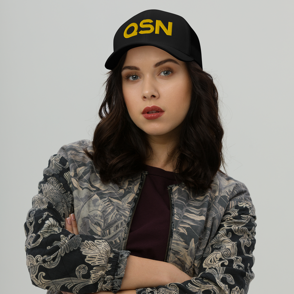 QSN Trucker Hat - Gold Logo