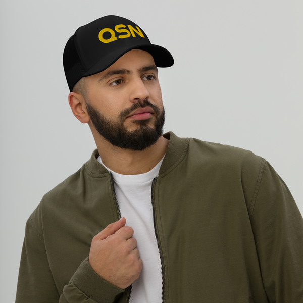 QSN Trucker Hat - Gold Logo