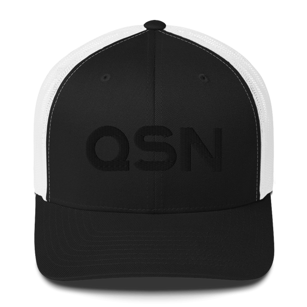 QSN Trucker Hat - Black Logo