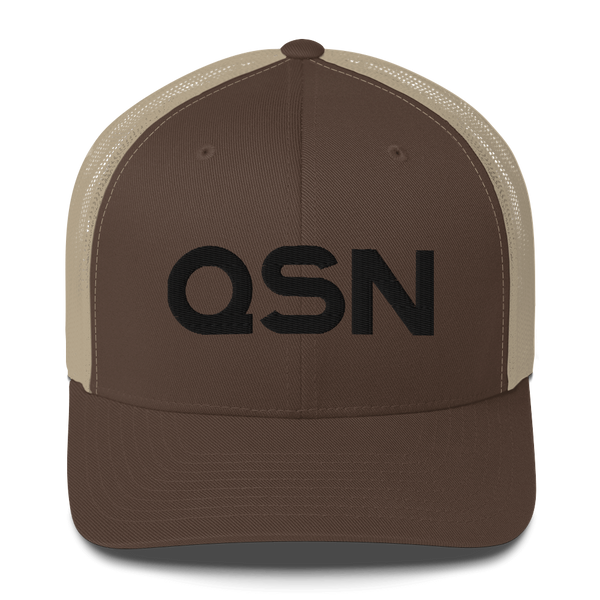 QSN Trucker Hat - Black Logo