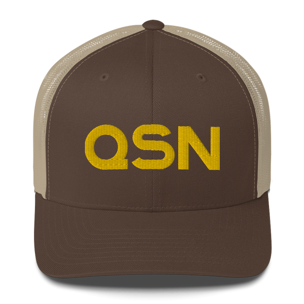 QSN Trucker Hat - Gold Logo