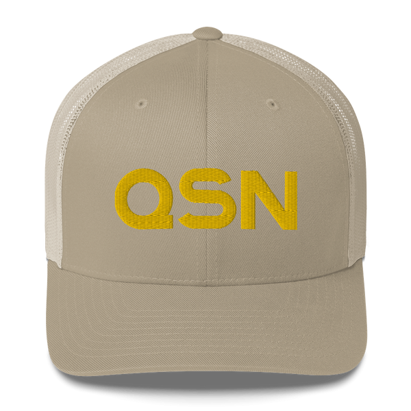 QSN Trucker Hat - Gold Logo