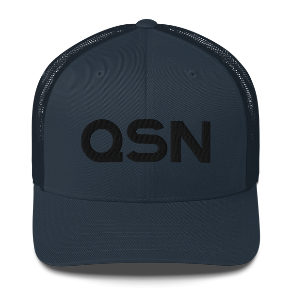 QSN Trucker Hat - Black Logo