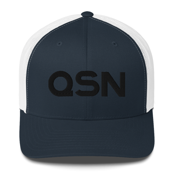 QSN Trucker Hat - Black Logo