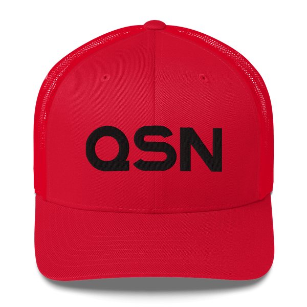 QSN Trucker Hat - Black Logo