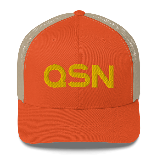 QSN Trucker Hat - Gold Logo