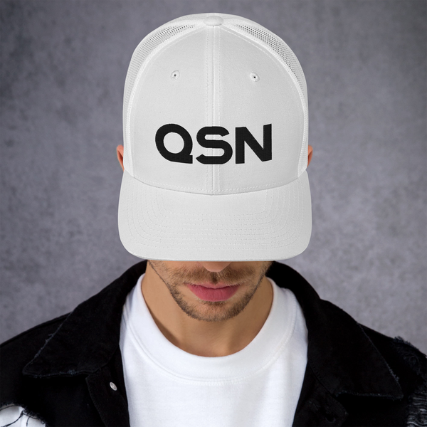 QSN Trucker Hat - Black Logo