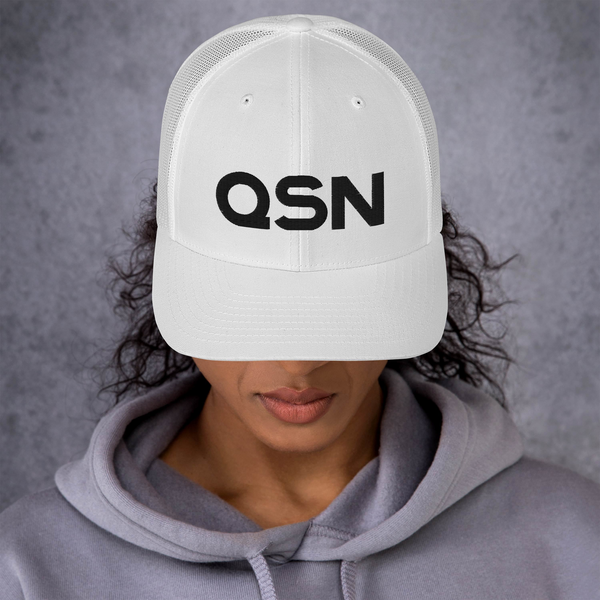 QSN Trucker Hat - Black Logo