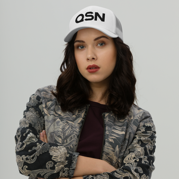 QSN Trucker Hat - Black Logo