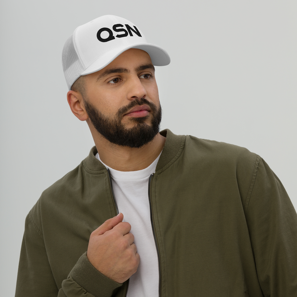 QSN Trucker Hat - Black Logo