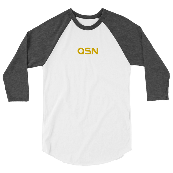 QSN Embroidered Baseball Tee - Gold Logo