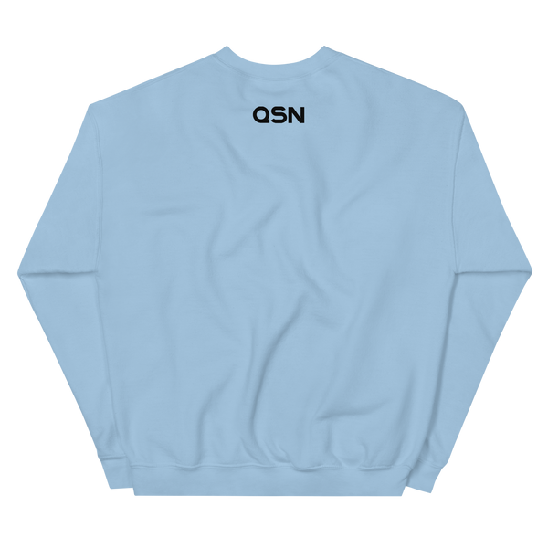 QSN Embroidered Unisex Crew Neck Sweatshirt - Black Logo