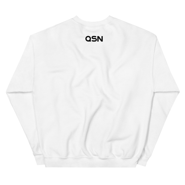 QSN Embroidered Unisex Crew Neck Sweatshirt - Black Logo