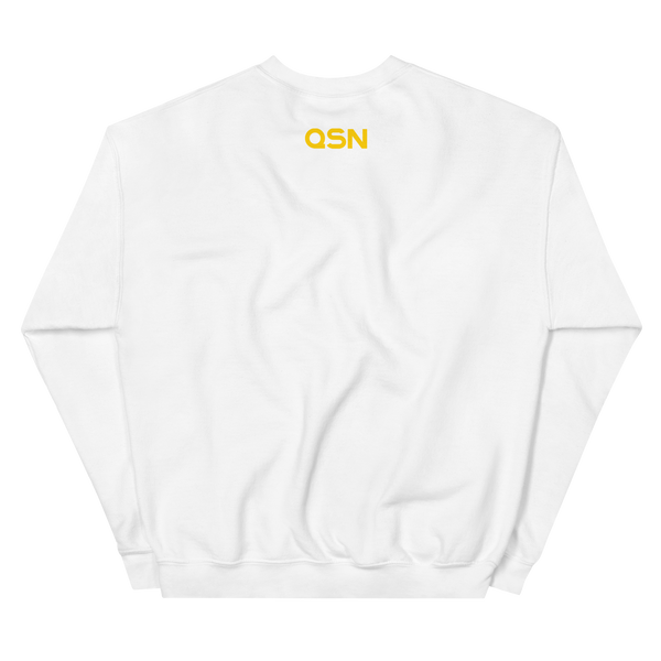 QSN Embroidered Unisex Crew Neck Sweatshirt - Gold Logo