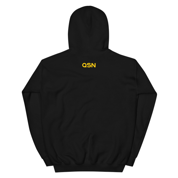 QSN Embroidered Heavy Blend Unisex Hoodie - Gold Logo