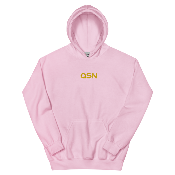 QSN Embroidered Heavy Blend Unisex Hoodie - Gold Logo