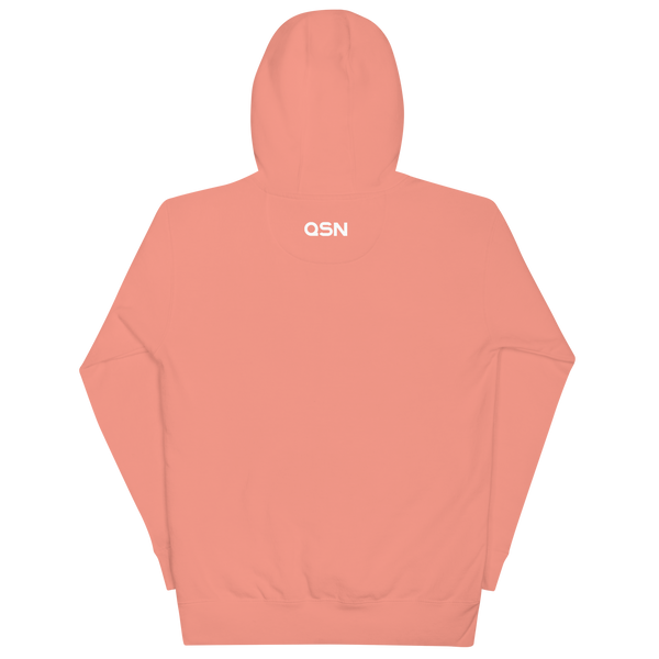 QSN Embroidered Premium Unisex Hoodie - White Logo