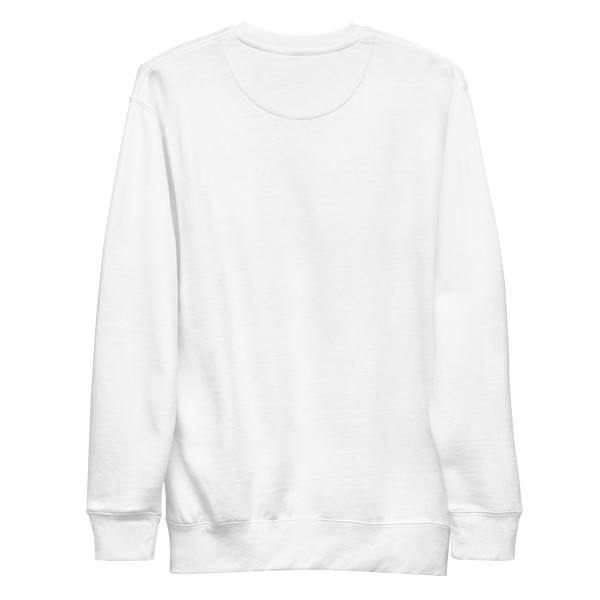 QSN Embroidered Unisex Premium Sweatshirt - White Logo