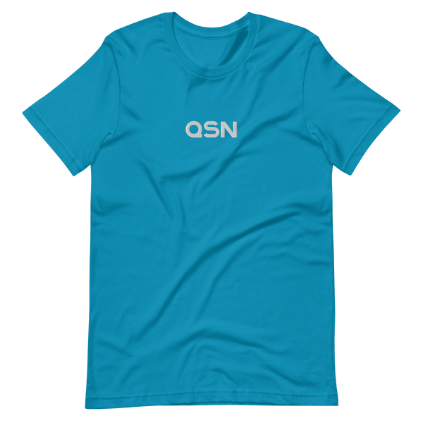 QSN Embroidered Unisex V2 Short-Sleeve T-Shirt (17 Colors) - White Logo