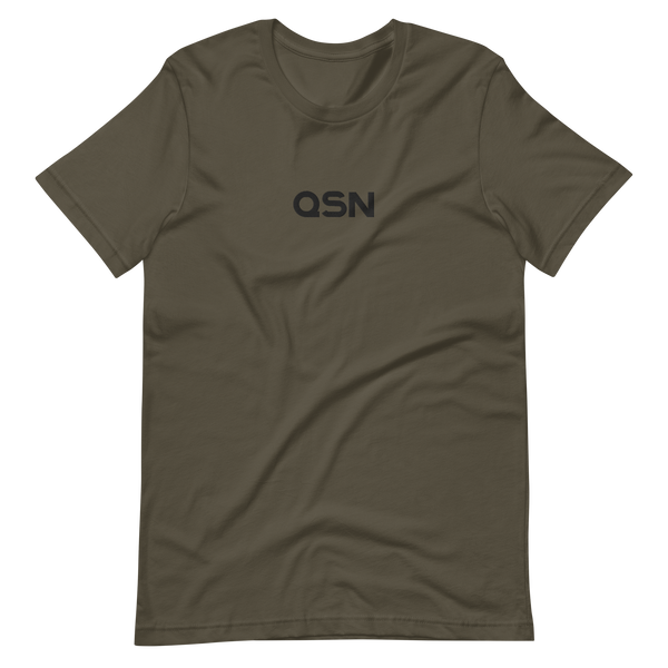 QSN Embroidered Unisex V1 Short-Sleeve T-Shirt (17 Colors) - Black Logo