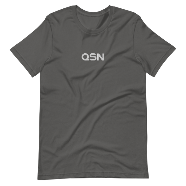QSN Embroidered Unisex V1 Short-Sleeve T-Shirt (17 Colors) - White Logo