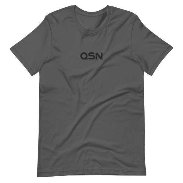 QSN Embroidered Unisex V1 Short-Sleeve T-Shirt (17 Colors) - Black Logo