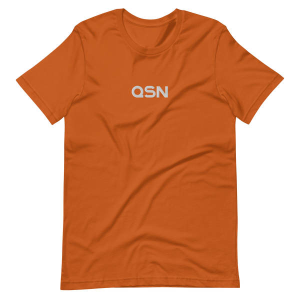 QSN Embroidered Unisex V1 Short-Sleeve T-Shirt (17 Colors) - White Logo