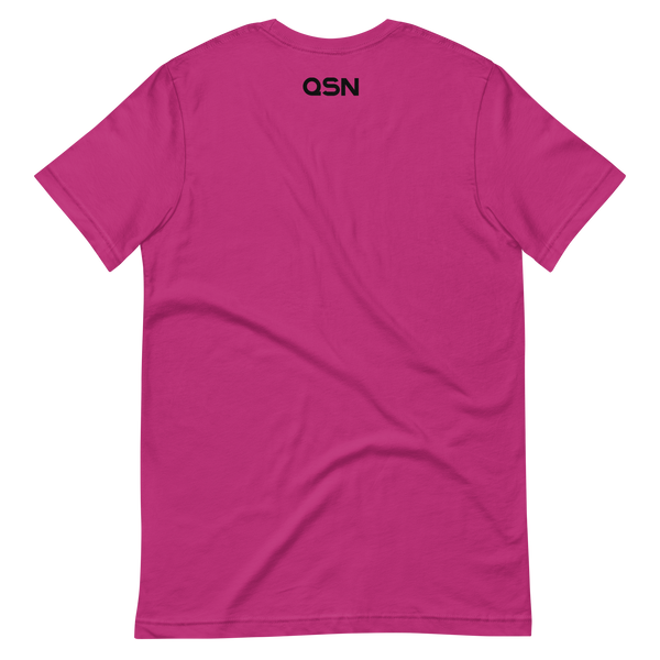 QSN Embroidered Unisex V1 Short-Sleeve T-Shirt (17 Colors) - Black Logo