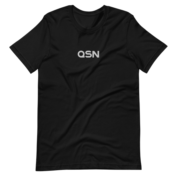 QSN Embroidered Unisex V1 Short-Sleeve T-Shirt (17 Colors) - White Logo