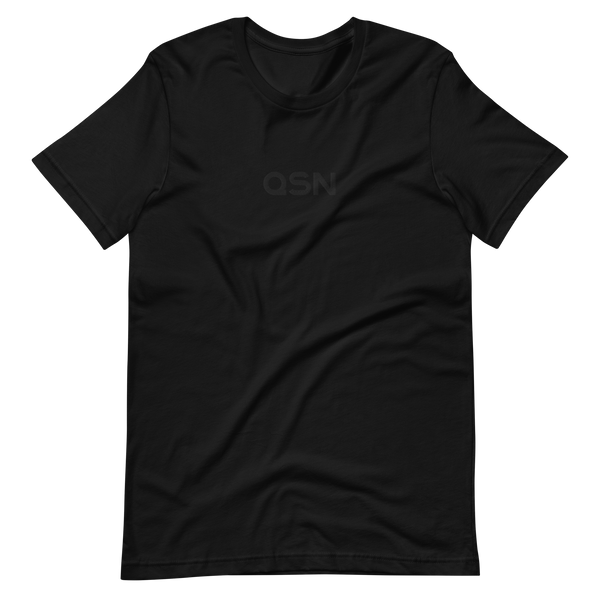 QSN Embroidered Unisex V1 Short-Sleeve T-Shirt (17 Colors) - Black Logo