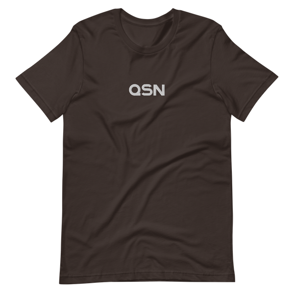 QSN Embroidered Unisex V1 Short-Sleeve T-Shirt (17 Colors) - White Logo