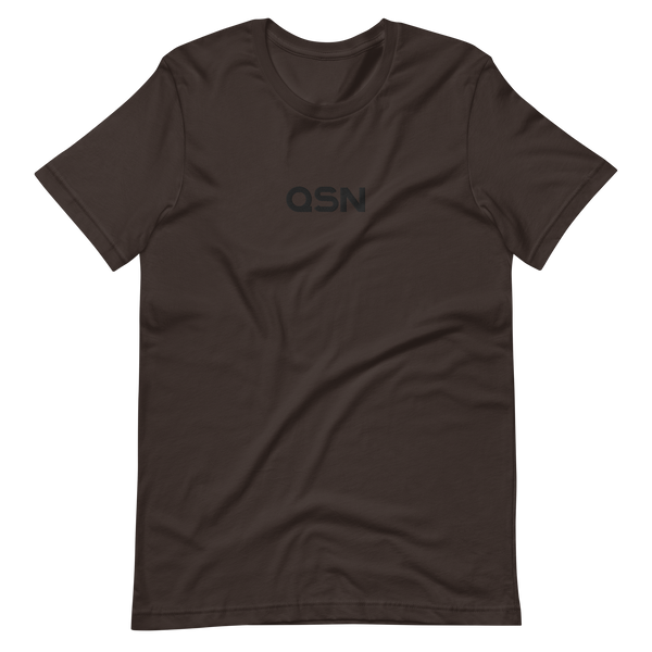 QSN Embroidered Unisex V1 Short-Sleeve T-Shirt (17 Colors) - Black Logo
