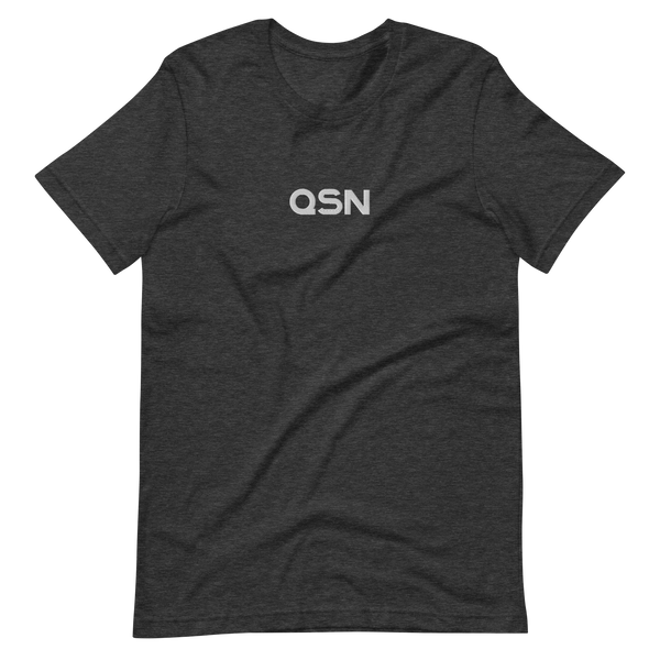 QSN Embroidered Unisex V1 Short-Sleeve T-Shirt (17 Colors) - White Logo
