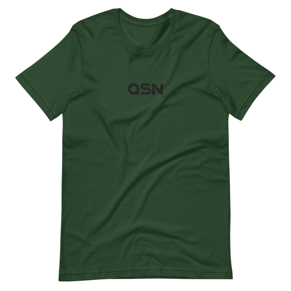 QSN Embroidered Unisex V1 Short-Sleeve T-Shirt (17 Colors) - Black Logo