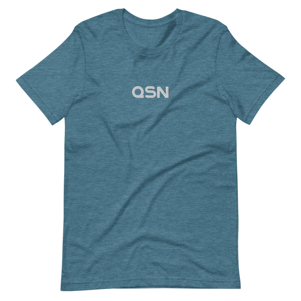 QSN Embroidered Unisex V2 Short-Sleeve T-Shirt (17 Colors) - White Logo