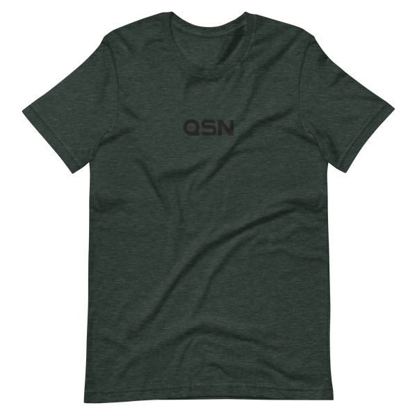 QSN Embroidered Unisex V1 Short-Sleeve T-Shirt (17 Colors) - Black Logo
