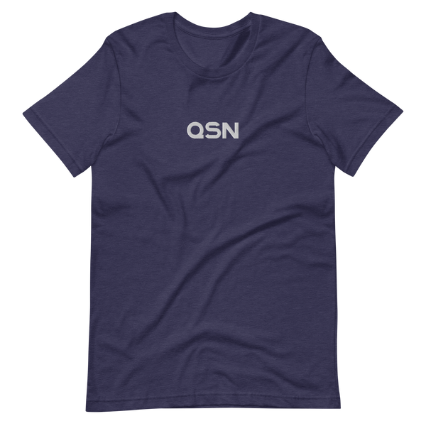 QSN Embroidered Unisex V1 Short-Sleeve T-Shirt (17 Colors) - White Logo