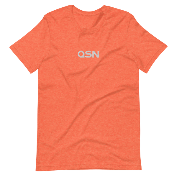 QSN Embroidered Unisex V2 Short-Sleeve T-Shirt (17 Colors) - White Logo