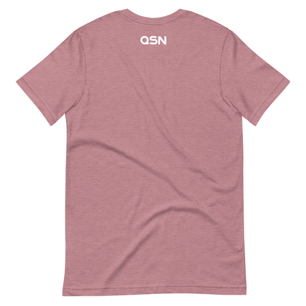 QSN Embroidered Unisex V2 Short-Sleeve T-Shirt (17 Colors) - White Logo