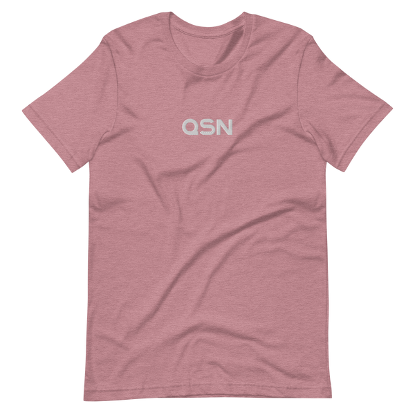 QSN Embroidered Unisex V2 Short-Sleeve T-Shirt (17 Colors) - White Logo