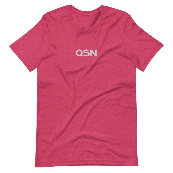 QSN Embroidered Unisex V1 Short-Sleeve T-Shirt (17 Colors) - White Logo