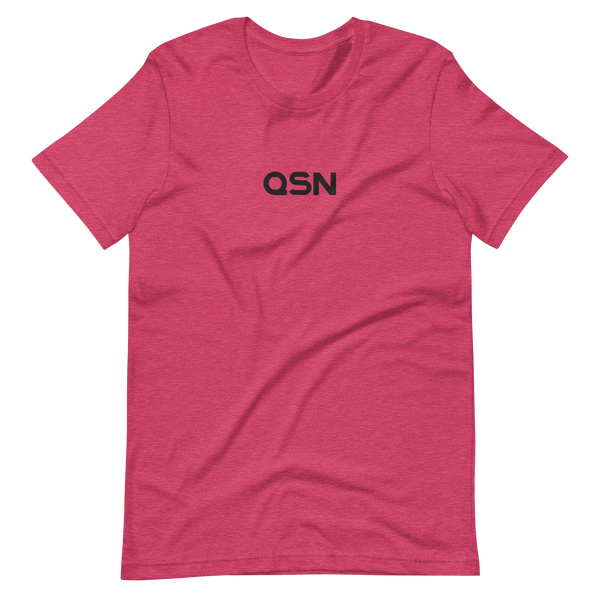 QSN Embroidered Unisex V1 Short-Sleeve T-Shirt (17 Colors) - Black Logo