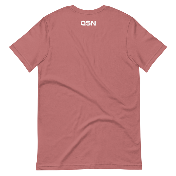 QSN Embroidered Unisex V2 Short-Sleeve T-Shirt (17 Colors) - White Logo