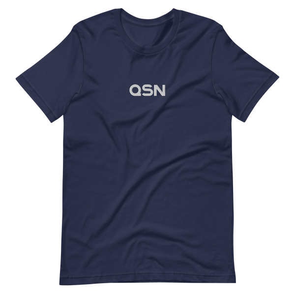 QSN Embroidered Unisex V1 Short-Sleeve T-Shirt (17 Colors) - White Logo