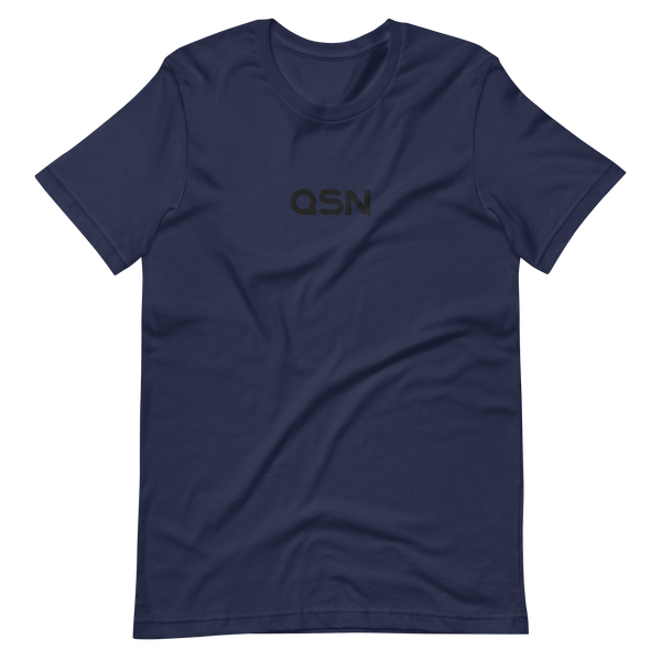 QSN Embroidered Unisex V1 Short-Sleeve T-Shirt (17 Colors) - Black Logo