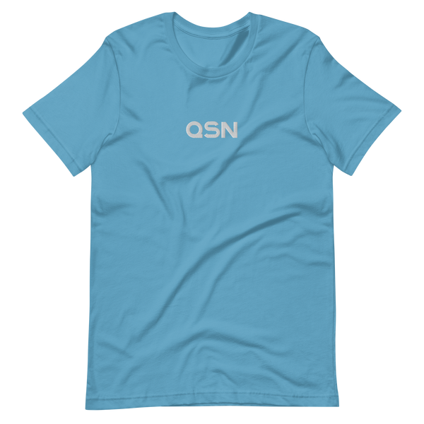 QSN Embroidered Unisex V2 Short-Sleeve T-Shirt (17 Colors) - White Logo