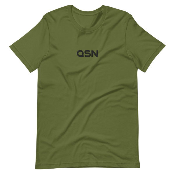 QSN Embroidered Unisex V1 Short-Sleeve T-Shirt (17 Colors) - Black Logo